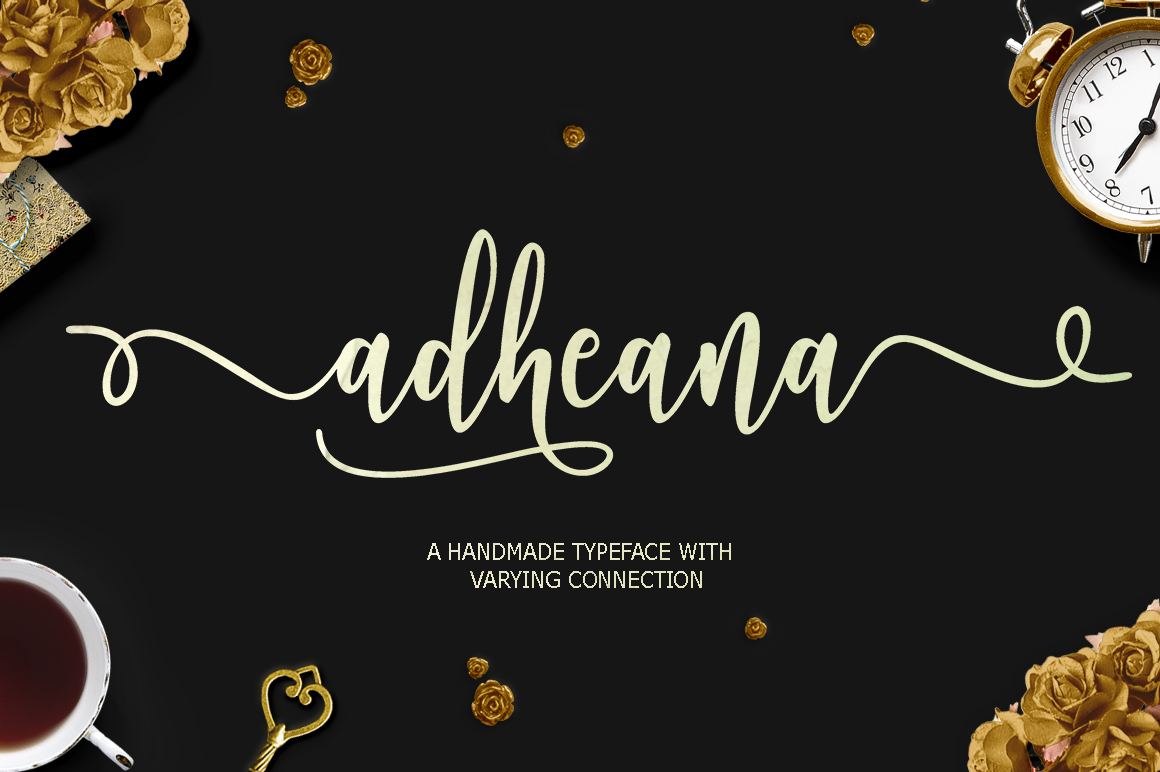 Adheana Font Review: Testing a Bold Brush Script