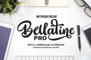 Bellatine Font: Bold Handwritten Style for Crafters