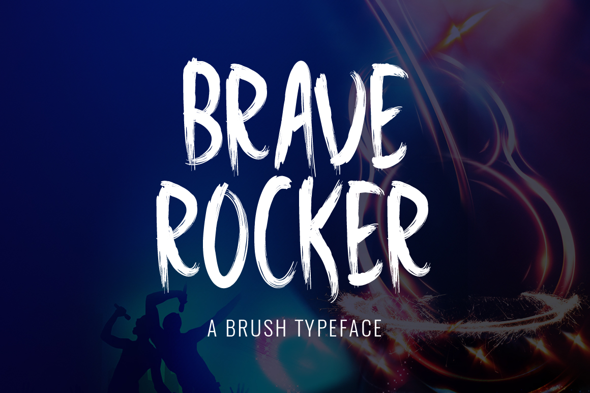 Brave Rocker Font: Bold Display Type for Web Design