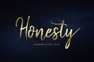 Honesty: A Natural Brush Font for Web Design