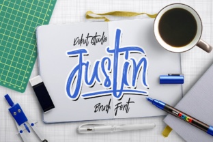 Justin Brush: A Handwritten Font for Editorial Elegance