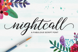 Nightcall Font: A Modern Script Typeface for Makers
