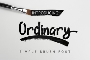 Ordinary: A Clean and Simple Brush Font for Web Design