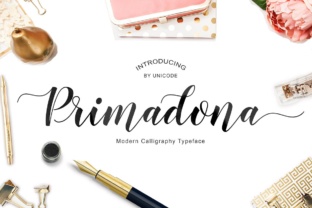 Primadona: A Calligraphy Font for Elegant Branding