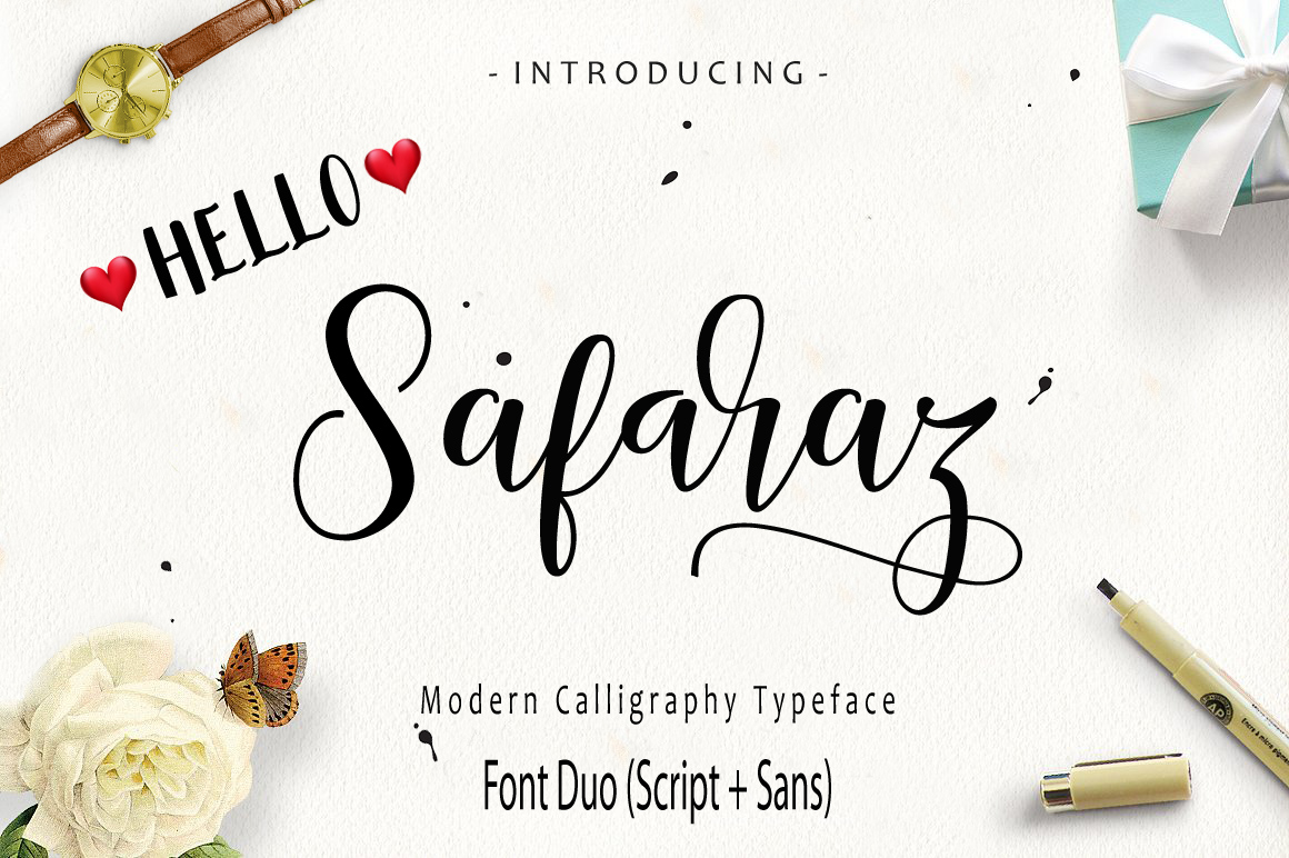 Safaraz Font: A Modern Script Duo for Web Design