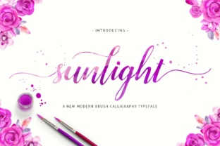 Unleashing Creativity with Sunlight: A Modern Calligraphic Font
