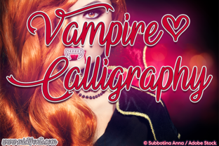 Vampire Calligraphy Font for Web Design